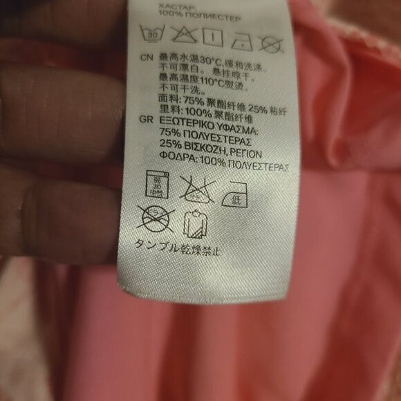 H&M | Women's Pink and White Lace Sleeveless Mini Dress or Tunic Top (Size XS) - Picture 7 of 15